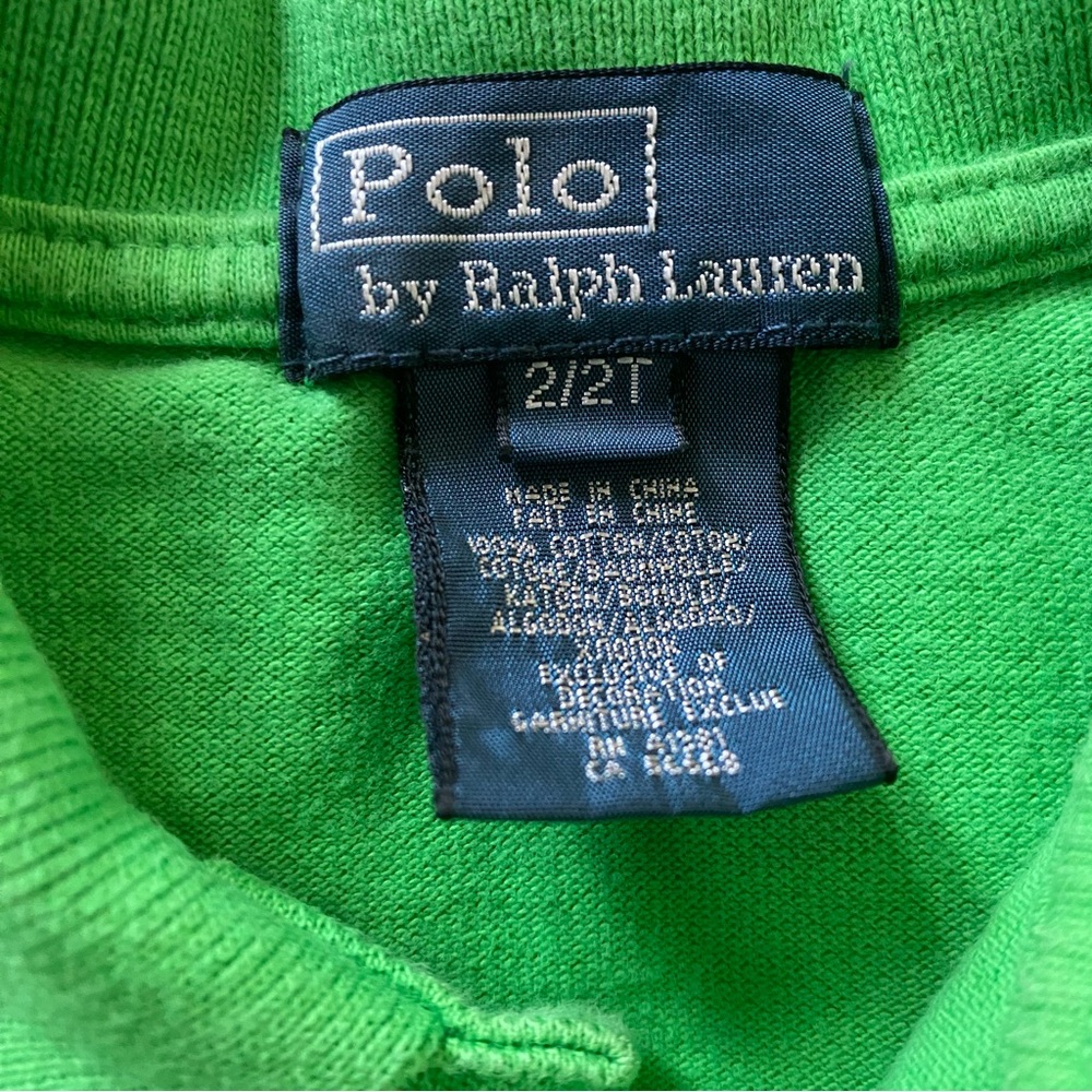 Ralph Lauren Kids Bright Green Polo Shirt - Picture 5 of 5